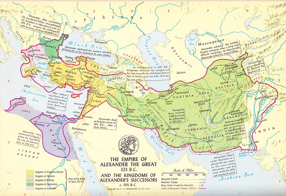 Карта мира александра македонского